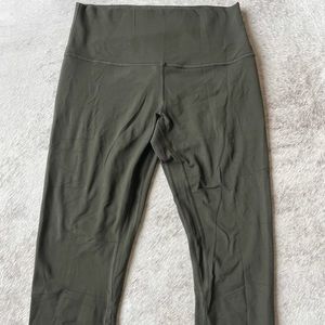 Green Lululemon Align Crops